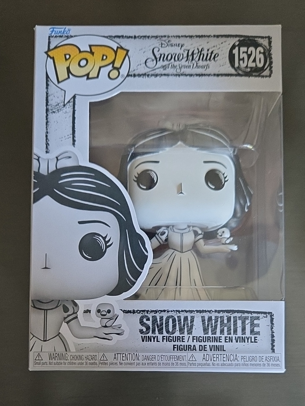 Funko POP Snow White Vinyl Figure #1526  - White and Black
